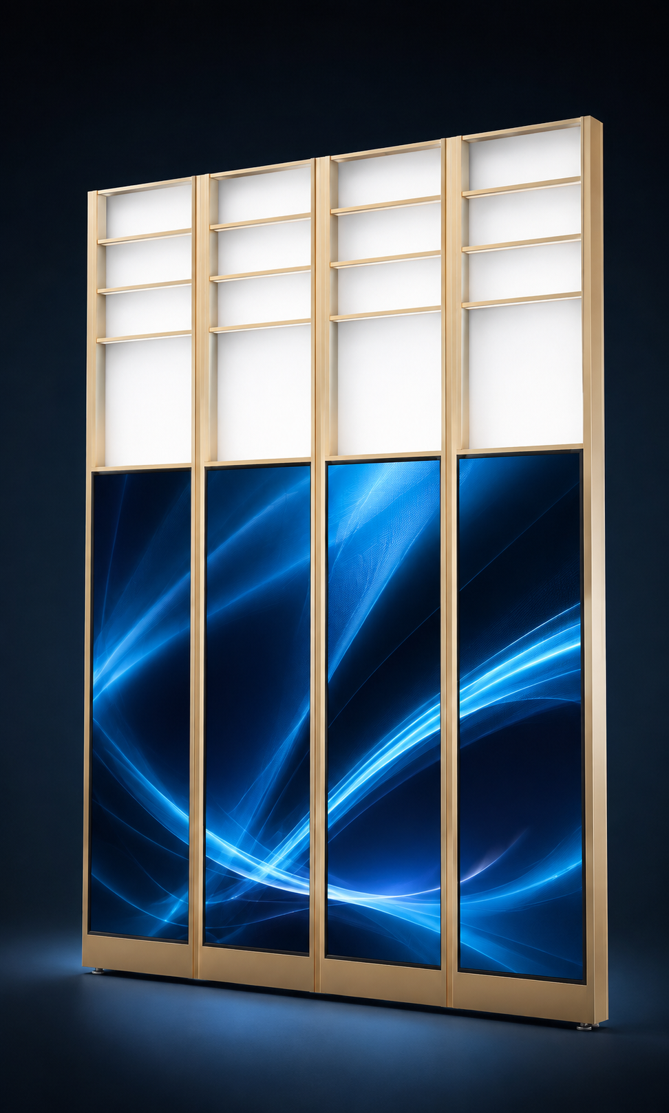 Wayfinding Digital Totem – ABCD multi-panel (43.8")