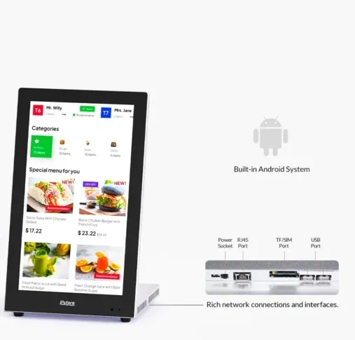 15.6 inch Digital Tablet Menu Display